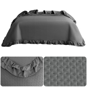 Bedspread 170 x 210 Quilted with Ruffle Rosella 06