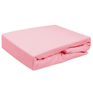 Terry sheet with elastic 012_D Light Pink 70x140