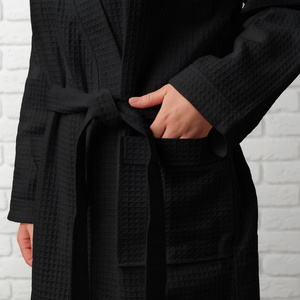 Gofer Unisex Cotton Bathrobe Vizzy XL 04 Black