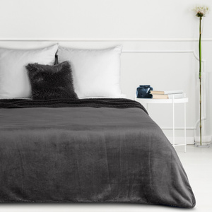 Blanket 170 x 210 Microfiber Double-sided Tedy Steel