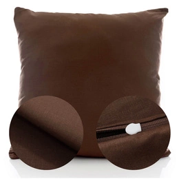 Cotton pillowcase 50 x 50 Solid Ola Brown