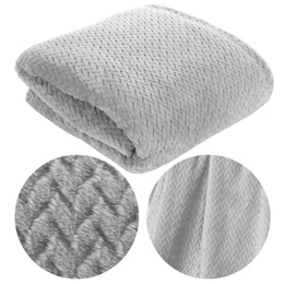 Blanket 200 x 220 Microfiber Design Cindy3 Silver