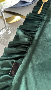 Table Runner 40 x 160 Decorative with Ruffles Ligia 04