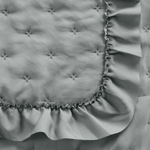 Quilted Decorative Bedspread 200 x 220 Libi3 Silver