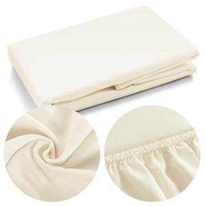 Bed sheet 90 x 200 With elastic Bolzano Cream