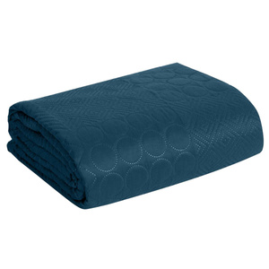 170 x 210 Quilted Decorative Bedspread Boni5 Navy Blue