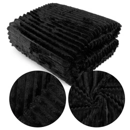 Blanket 160 x 200 Microfiber Stamped Ardea Stripes 23