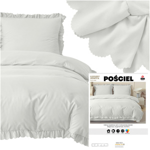 Bedding set 160 x 200 4 pcs with Ruffle Luxury Jowita 07