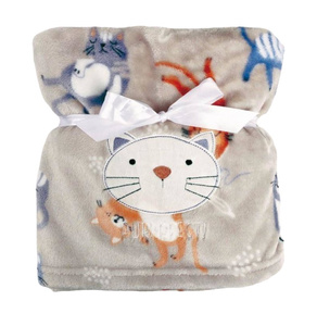 Blanket 75 x 100 Microfiber with Embroidered Ricco RI6A