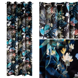 Curtain 140 x 270 Decorative Przel Alani Black+Green