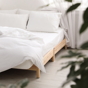 Bed sheet 200 x 220 with elastic Satin Anthem 002