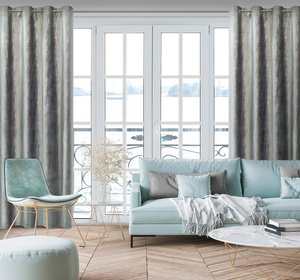 Curtain 140 x 250 Decorative Velvet Marsala Silver