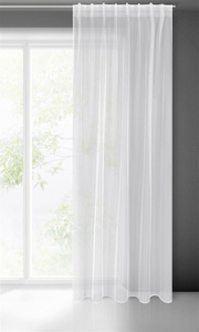 Decorative Curtain Tonia 140 x 270 Tape White