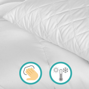 Pillow 40 x 60 Silicone Microfiber Quilted Perla