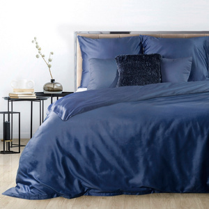 Bedding 180 x 200 3cz Satin Nova3 Navy blue