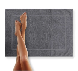 Bathroom rug Sora 50 x 70 24 400 g/m2 Gris