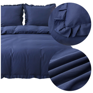 Bedding 160 x 200 3 pcs Cotton with Ruffle Lynda 01