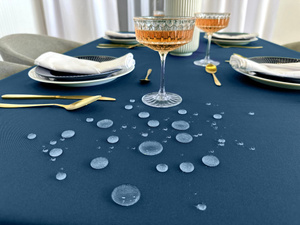Tablecloth 140x240 Stain-resistant Surbo Navy Blue
