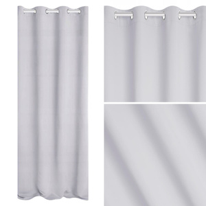 Curtain 140 x 250 Blackout Hold Holder White