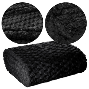 Blanket 70 x 160 Microfiber Design Cindy6 Black