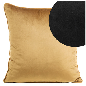 40 x 40 Decorative Velvet Pillowcase Mel 2 Black+Mio
