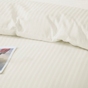 Bedding 220 x 200 3pc Cotton Adamash Ecru