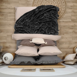 Blanket 160 x 200 Acrylic Solid Warm Yasemin 05