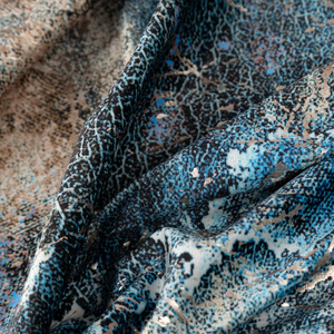 Curtain 140 x 270 Velvet Tape Ester Turquoise