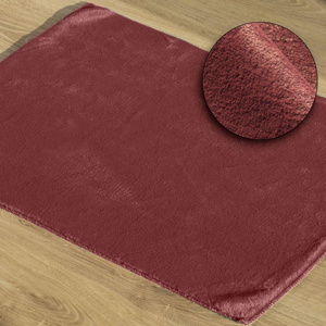 Fur Rug 50 x 70 Emilio Maroon Fur Rug