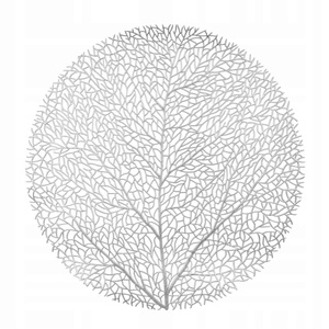 Pad fi 38 Decorative Round Leaf Silver