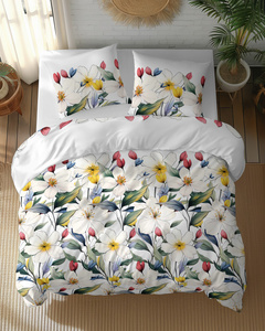 Bedding 220 x 200 3pc Vicenza Cotton pattern 5774A