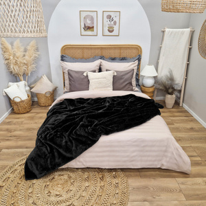 Blanket 160 x 200 Acrylic Solid Warm Yasemin 02