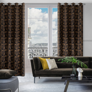Curtain 140 x 250 Decorative Marigold Black