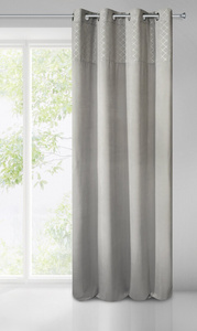Curtain 140 x 250 Decorative Velvet Karina2 Silver