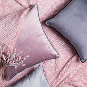 40 x 40 Decorative Velvet Mel Cza+Honey pillowcase