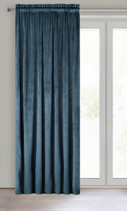 Pierre Cardini Tape Curtain 140 x 300 Navy Blue