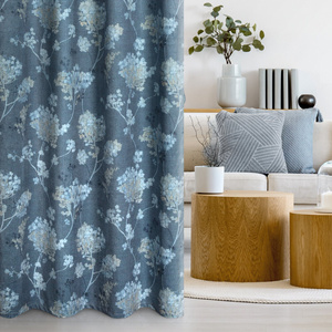 Curtain 140 x 250 Design91 Velvet Andy C.Blue