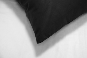 Cotton pillowcase 50 x 80 Uniform Ola Black Black