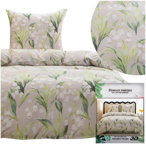 Bedding 140 x 200 2pcs Satin Maria 3095