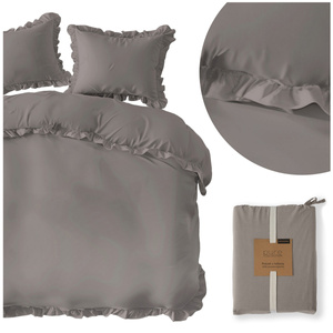 Bedding 220 x 200 3 pcs Pure Cotton with Ruffle 05