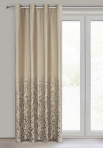 Curtain 140 x 250 Velvet Eyelets Tori Beige