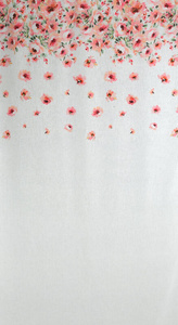 Ready Curtain Oliwia 140 x 250 Tape White + Pink