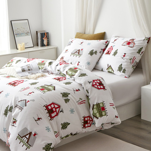 Bedding 140 x 200 2cz Satin Cotton Skiing