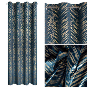 Curtain 140 x 250 Decorative Velvet Sara Game+Gold