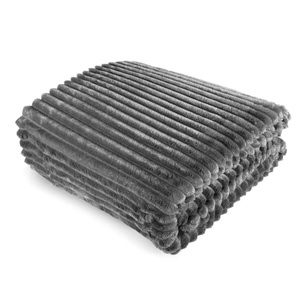 Blanket 160 x 200 Microfiber Plush Stripes Cadence 02