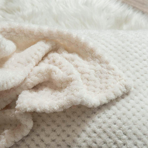 Blanket 200 x 220 Microfiber Jacquard Monte Cream