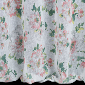 Curtain 140 x 250 Decorative Emi White+Pink