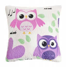 45 x 45 Decorative Quilted Owl Pillowcase