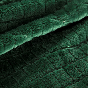 Blanket 200 x 220 Microfiber Design Cindy2 Dark Herb
