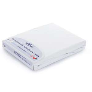 Jersey sheet with elastic 001_D White 60x120